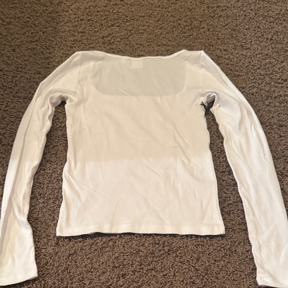 Aritzia White Long Sleeve Top - Picture 5 of 5